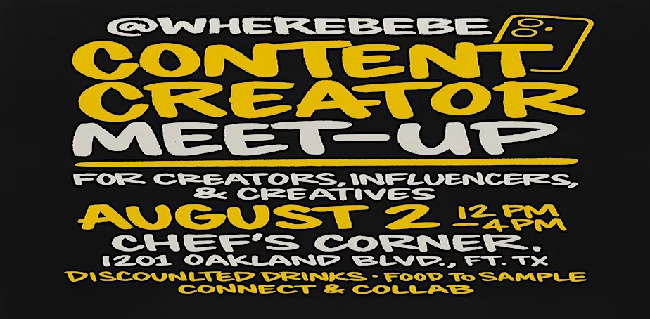 Fort Worth Content Creator Meet Up